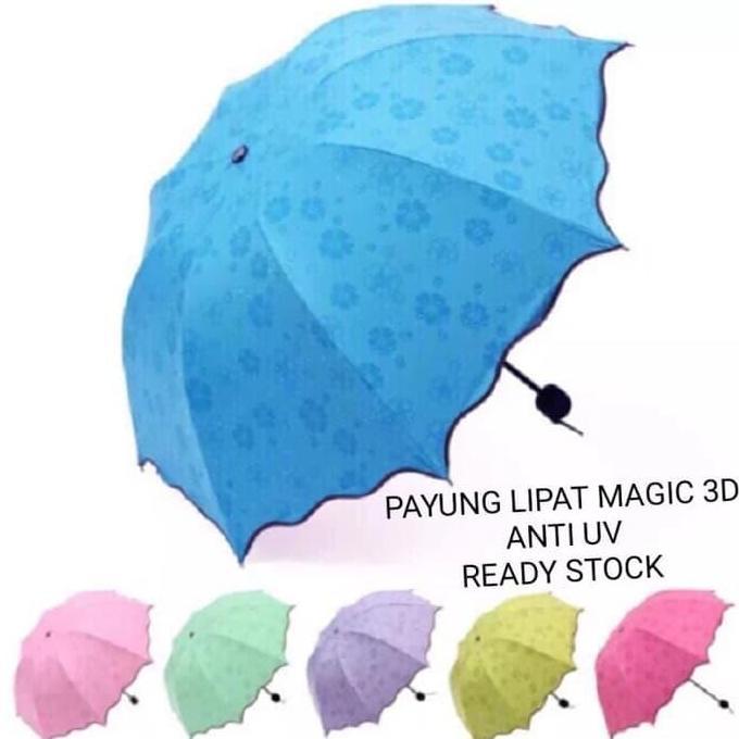 Promo Payung 3D Payung Lipat Magic Anti Uv Payung Ajaib Cod