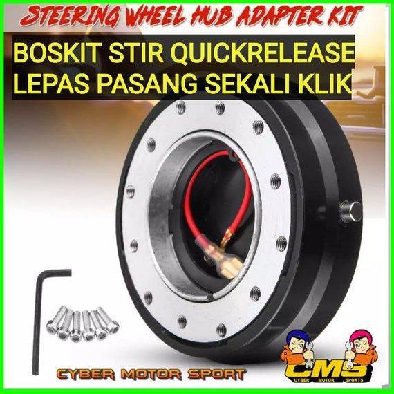 boskit Lepas pasang stir sekali klik universal. Boskit Stir mobil Quickrelease. Boskit stir racing. 