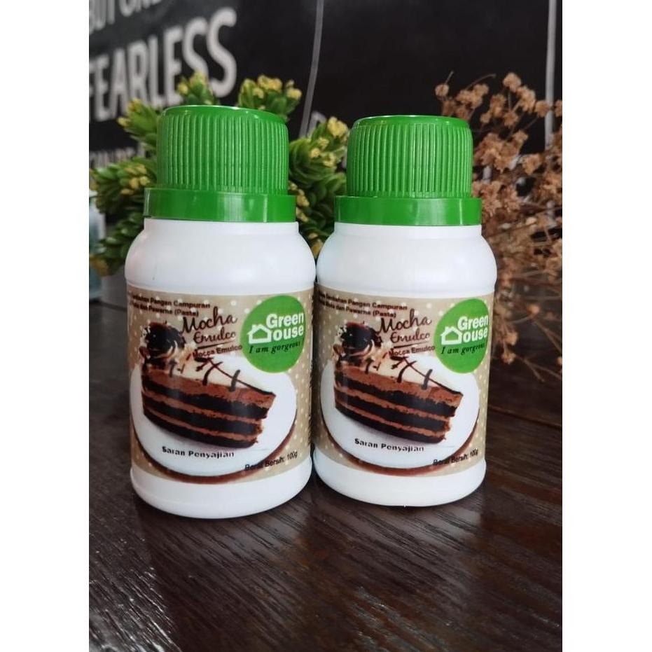 Mocha Emulco Green House 100gr Perisa Dan Pewarna Moka Pasta