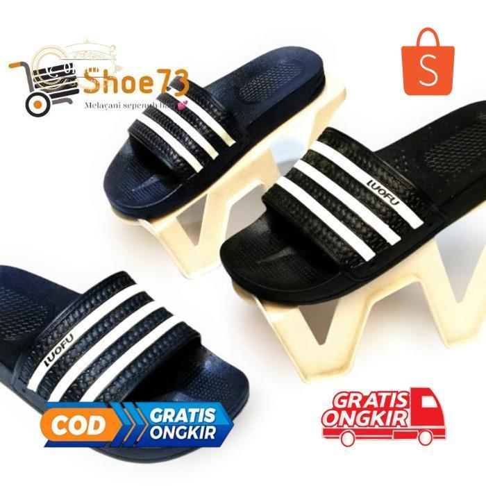 ukd- m-4 LUOFU 1106 - k1 ORIGINAL, Sandal slop jelly pria. Sendal slop cowok impor Termurah Berkuali