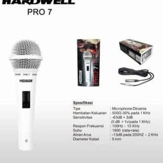 microphone kabel hardwell pro 7 mic kabel hardwell pro 7 original Original