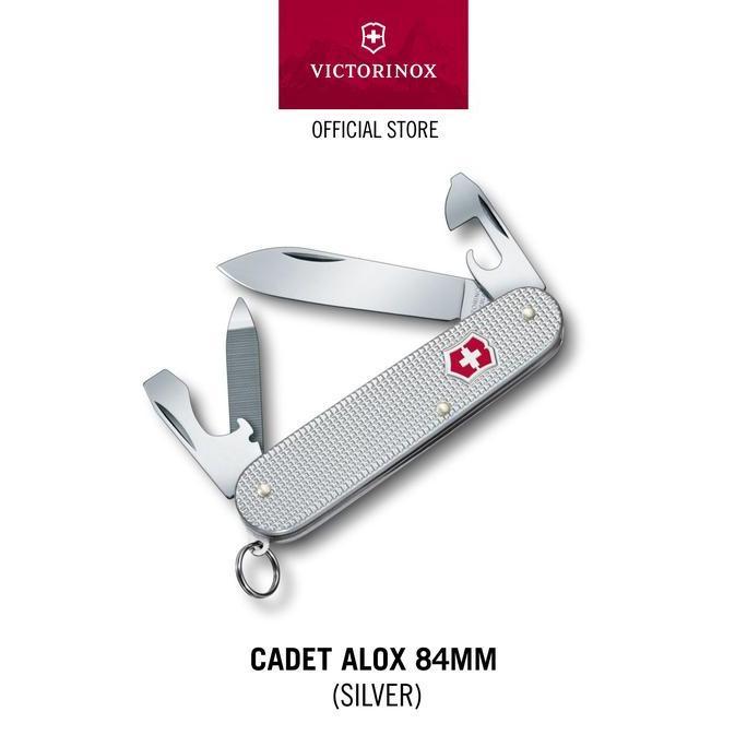 Victorinox Cadet Alox, 84 Mm, Silver [Pisau Lipat] Swiss Army Knife