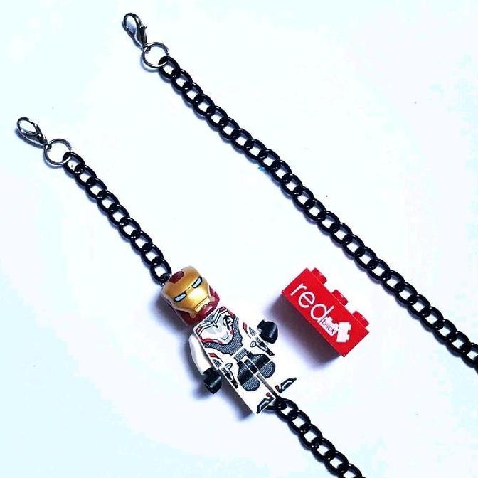 Lego Iron Man Quantum Suit Avanger Endgame Face Mask / Glasses Strap