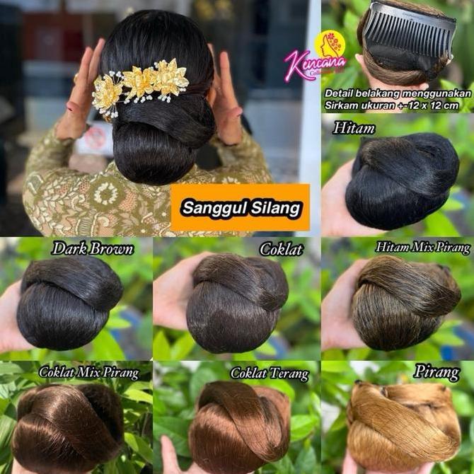 Sanggul Silang / sanggul rambut model silang /sanggul modern praktis / sanggul cepol EIG