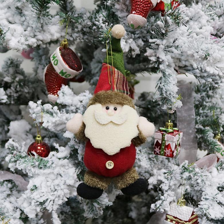 Ntl22 Aksesoris Pohon Natal Boneka Santa Rusa Manusia Salju Beruang Kaki Bisa Di Regangkan Aksesoris