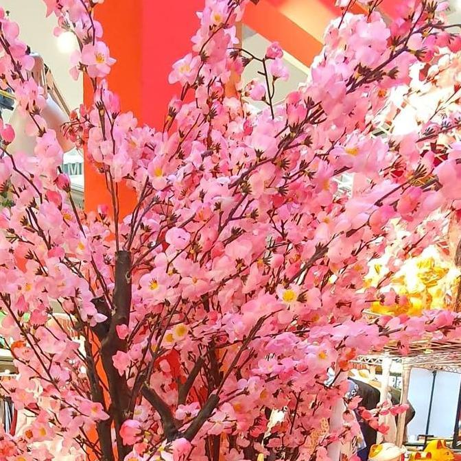 POHON MEIHWA IMLEK BESAR 180CM DEKORASI POHON SAKURA PINK MERAH MEIHUA