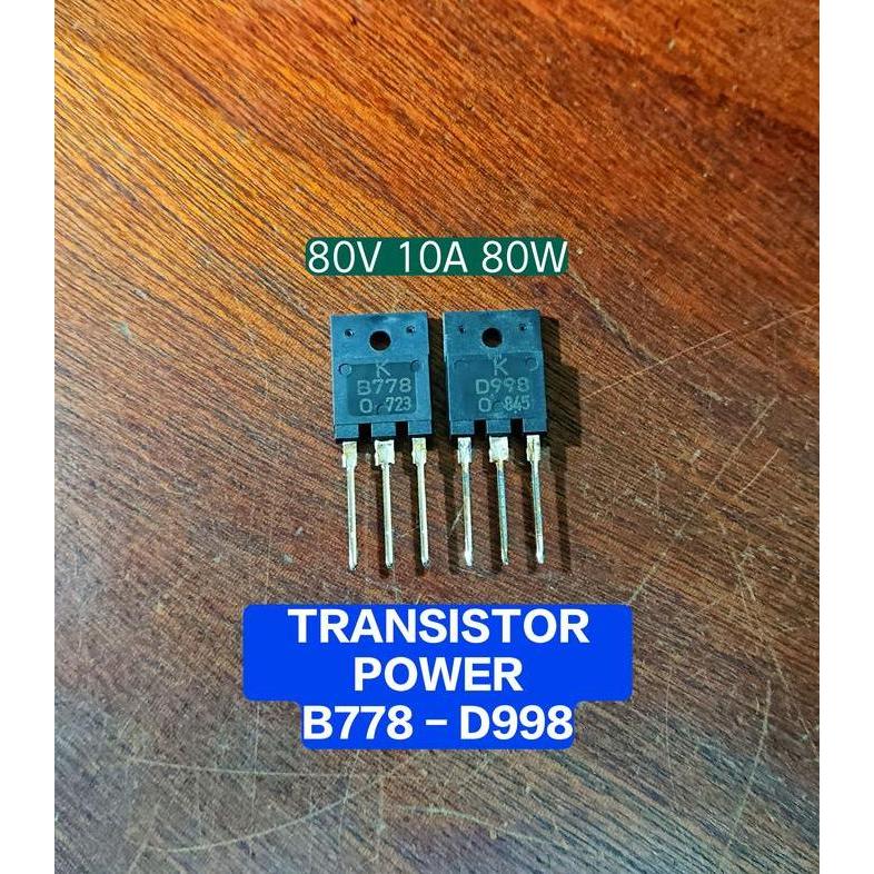 Ready stock] Transistor Tr B778 - D998 B 778 D 998 Transistor Power Final Sepasang