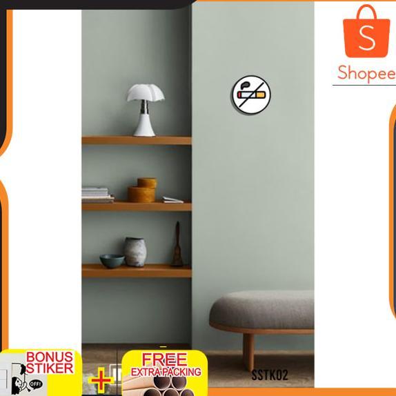 we-12 ed-76 tanda dilarang merokok logo papan sign no smoking Keren Viral Original