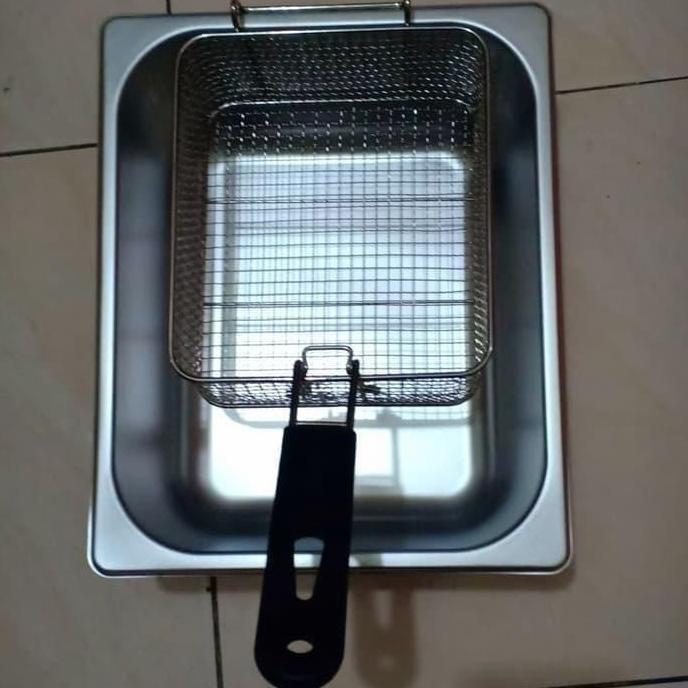 TERBARU - penggorengan set kotak + saringan / wajan kotak potato stick