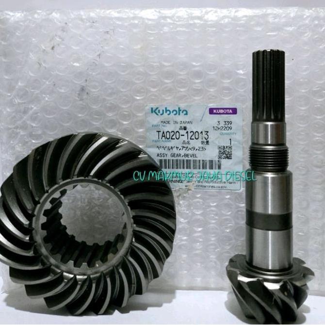 Assy Gear Bevel Depan L3608 TA020-12013 Kubota Genuine