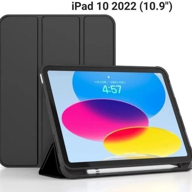 BEBAS ONGKIR - Case Flip Smart Cover Slot Pen IPAD 10 2022 10.9 inci
