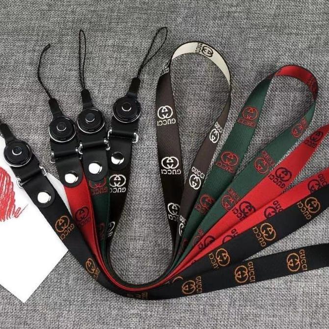 Gantungan Tali Hp/Kunci/USB/Kartu/Lanyard Gantung Leher Motif Fashion Panjang 40cm Bahan Bagus Kuat 