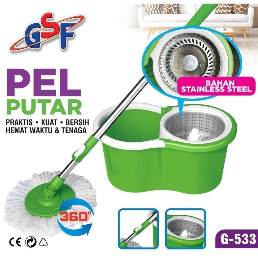 MAGIC MOP GSF 533 | Alat Pel Pembersih Lantai Kapasitas 6Liter GSF 533 Pel Lantai