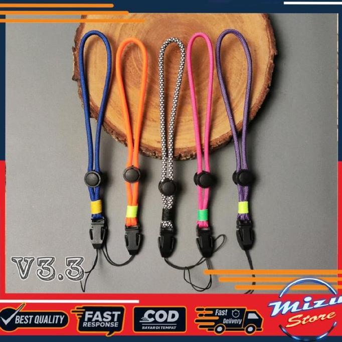 V3.3 WRIST STRAP PARACORD LANYARD HAND/ FINGER TALI GANTUNGAN HP/HANDPHONE/USB/FLASHDISK/KAMERA/ID C