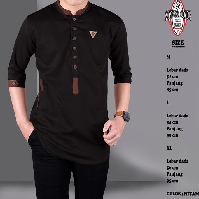 Baju Koko Kurta Pakistan/Baju Koko Pria Original Anwa One SHA