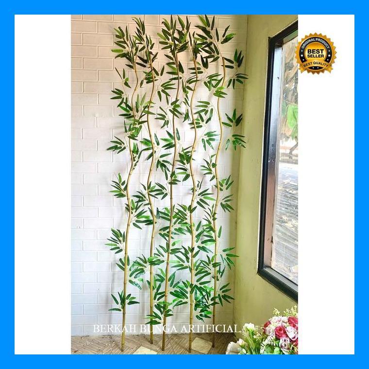 (Promo) Batang Bambu Artificial 200Cm/Pohon Plastik/ Pohon Bambu/ Bambu Partisi/ Pohon Partisi/ Bamb