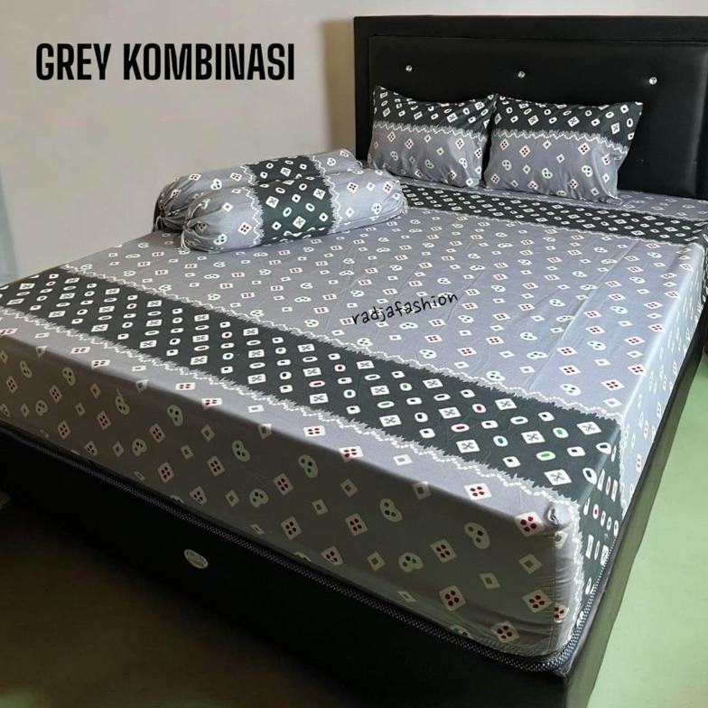 Michaelstorages Pjj-1621 Sprei Motif Batik Jumputan Tinggi 30 Cm 200/180/160/120X200 Premium