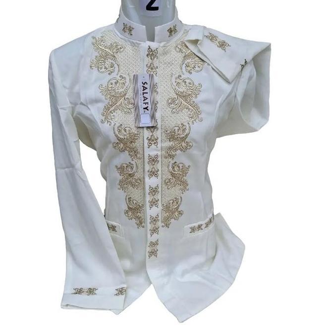 Promo Baju Muslim Pria Jasko Mewah Salafi Bordir Dada Kantong Depan - Dalam puring COD