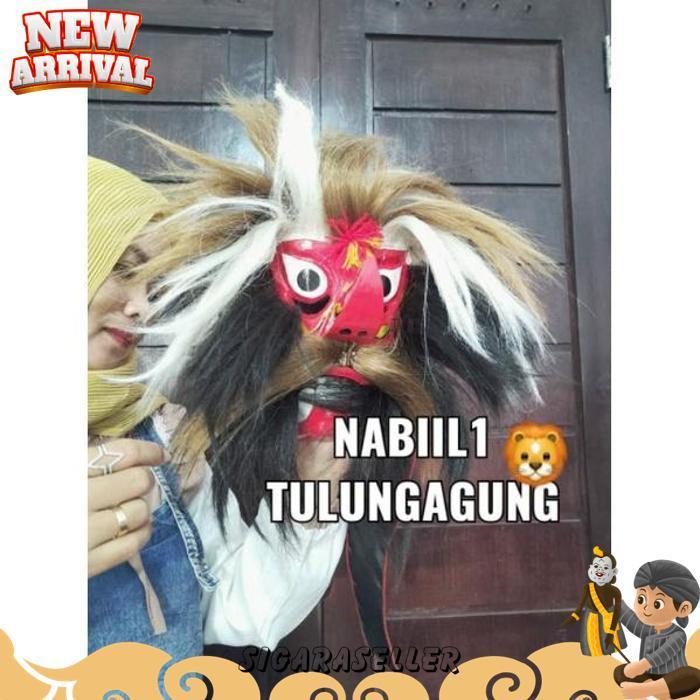 [Drs] Topeng Bujang Ganong Ganongan Kayu Set1