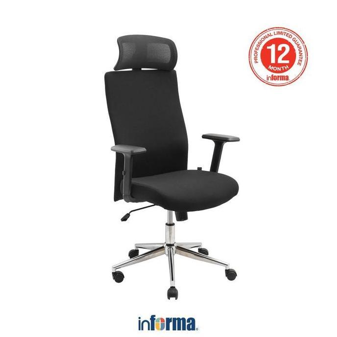 Terlaris INFORMA LUKE KURSI KANTOR SANDARAN TINGGI - HITAM