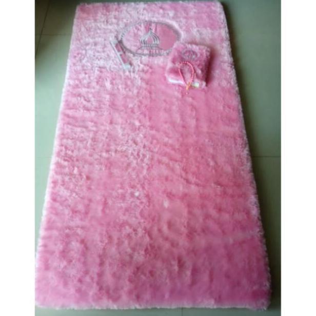 Promo [COD SAJADAH JUMBO FREE TAS+TASBIH]SAJADAH BULU LURUS SAJADAH TEBAL+ALQURAN TERJEMAHAN A5 Busa