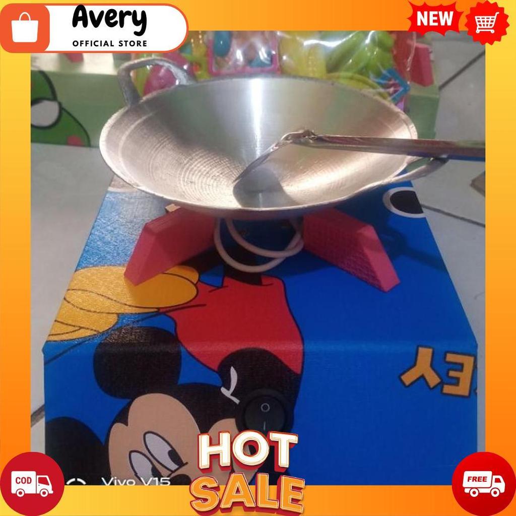 Cod Mainan Anak Mini Set Masak Masakan,Kompor Led Termurah Bisa D Cas Motip Mickey Mouse [A4]
