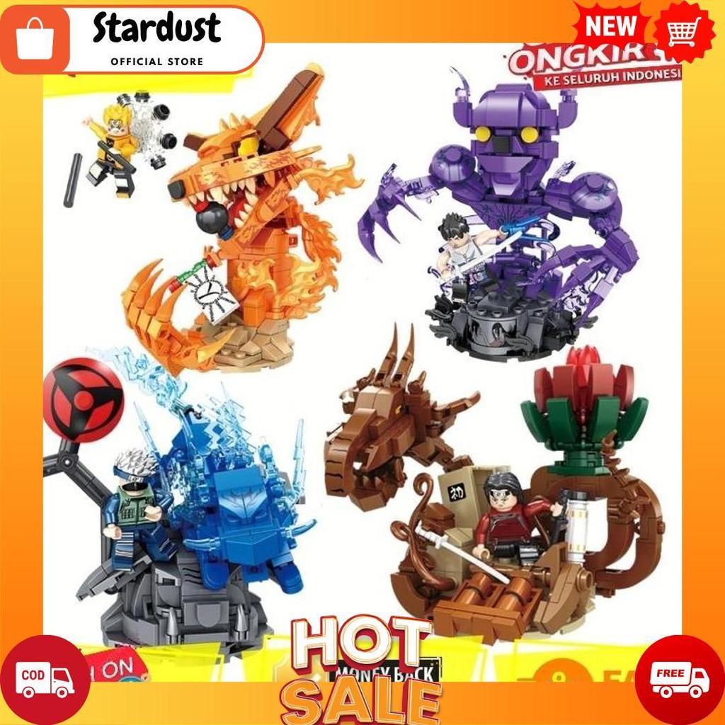 Mainan Balok Susun Figure Anime Japan Naruto Kyubi Sasuke Kakashi Itachi Cod [A4]