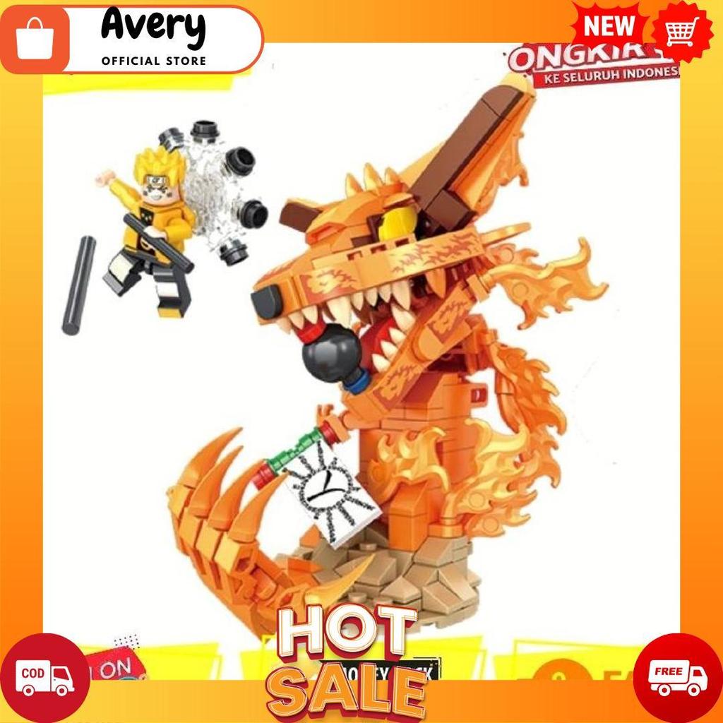Mainan Anak Brick Figure Naruto Kyubi Kurama Besar Bricks Naruto Shippuden Akatsuki Sasuke Kakashi I