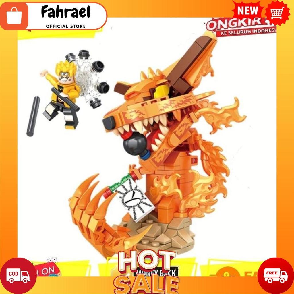 Mainan Anak Brick Figure Naruto Kyubi Kurama Besar Bricks Naruto Shippuden Akatsuki Sasuke Kakashi I