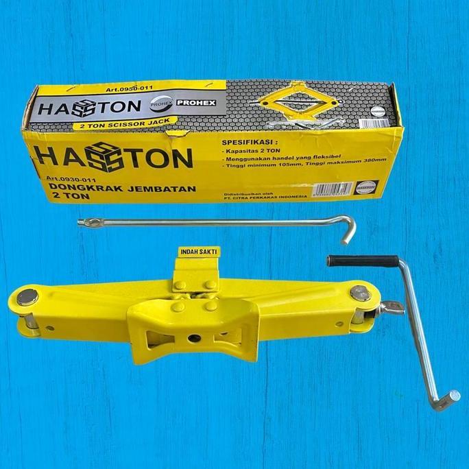 DONGKRAK MOBIL / DONGKRAK SILANG / DONGKRAK JEMBATAN 2 TON HASSTON ORIGINAL DAN TERPERCAYA