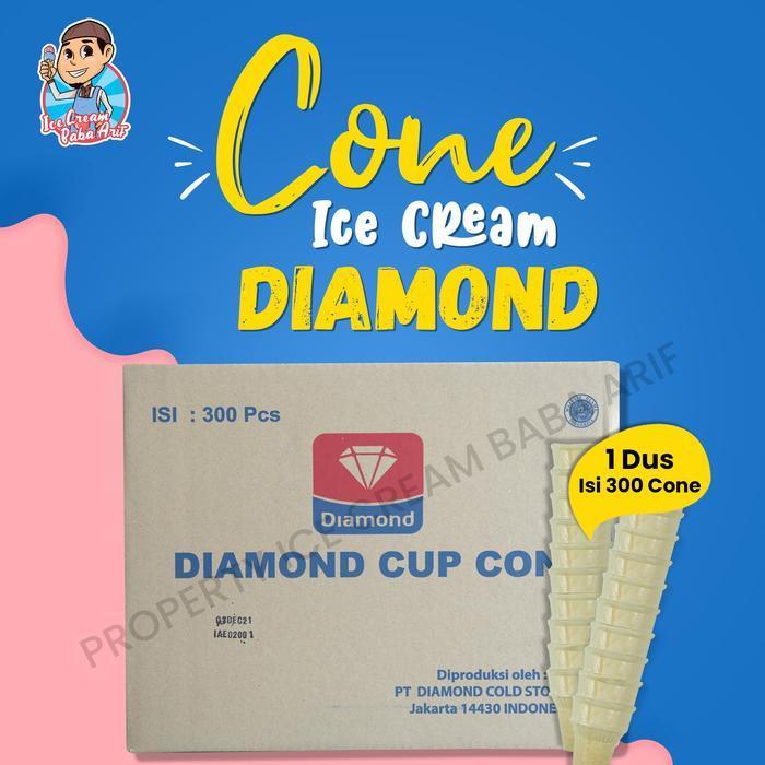 Cone Es Krim/Cone Mcd/ Cone Ice Cream/Cone Es Krim Diamond 1 Dus Original Dan Terpercaya