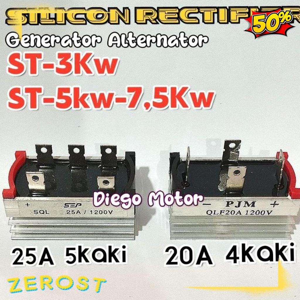 Diskon Up To 70% Silikon Rectifier Petak 20A 4Kaki 5Kak Dinamo Genset Alternator St3Kw 5Kw 7,5Kw Rs0