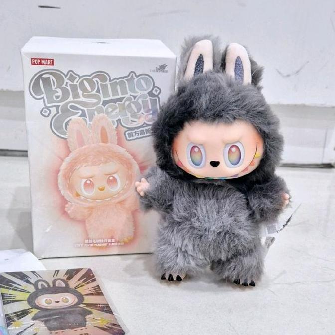Pop mArt Labubu V3 Big Into Energy Plush Keychain Original New Version Pouch Version SECRET ID