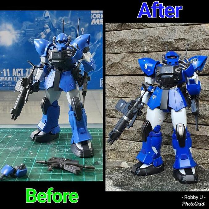 hg pbandai Act Zaku  ( custom painted )