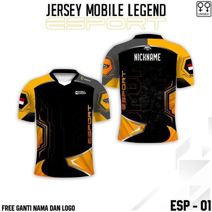 Viral Kaos jersey esport ML baju gamer terbaru