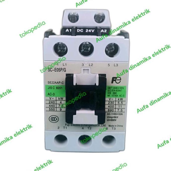 Murah SC-E05P/G-24VDC MAGNETIC CONTACTOR FUJI 32A 24Vdc auf4d1n Ayo Order