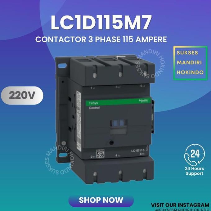 Kontaktor 3 Phase 115 Ampere Contactor 3 Pas 100 Amper Schneider ORI