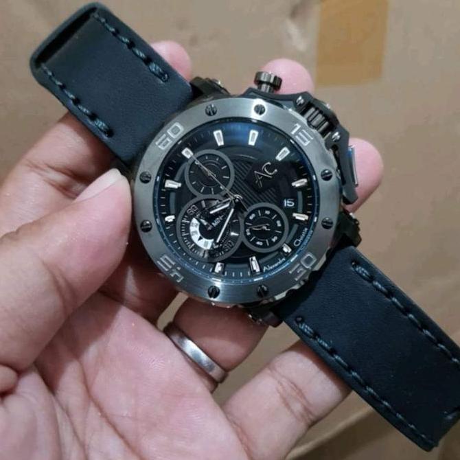 Promo ALEXANDRE CHRISTIE AC9205MC / AC 9205 MC COLLECTION BLACK LEATHER COD