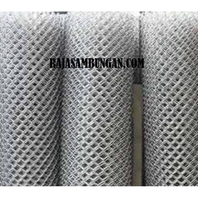 Kawat Harmonika Tinggi 1 Meter Lubang 3 cm Kawat Wajik Pagar Rumah AUL