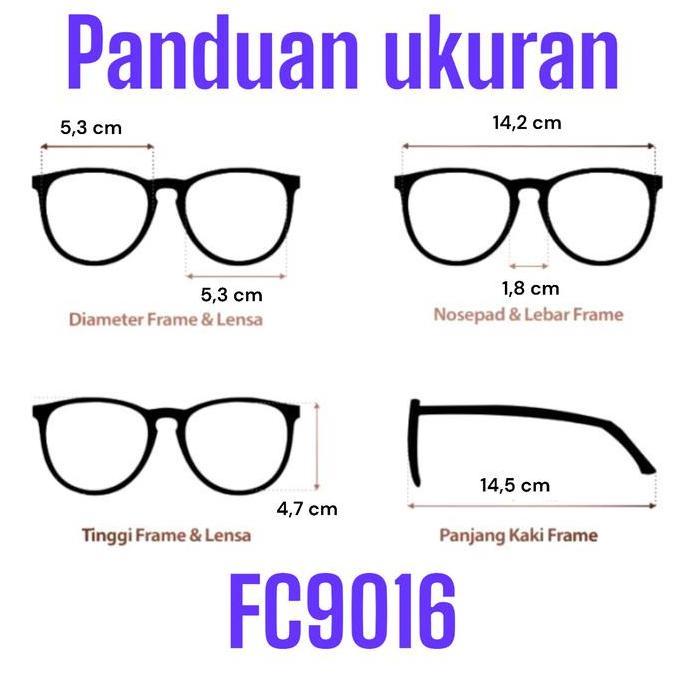 Promo KACAMATA KOTAK DAILY ANTI RADIASI PHOTCROMIC BLUERAY LAKI LAKI PEREMPUAN FC9016 LENSA TERSEDIA