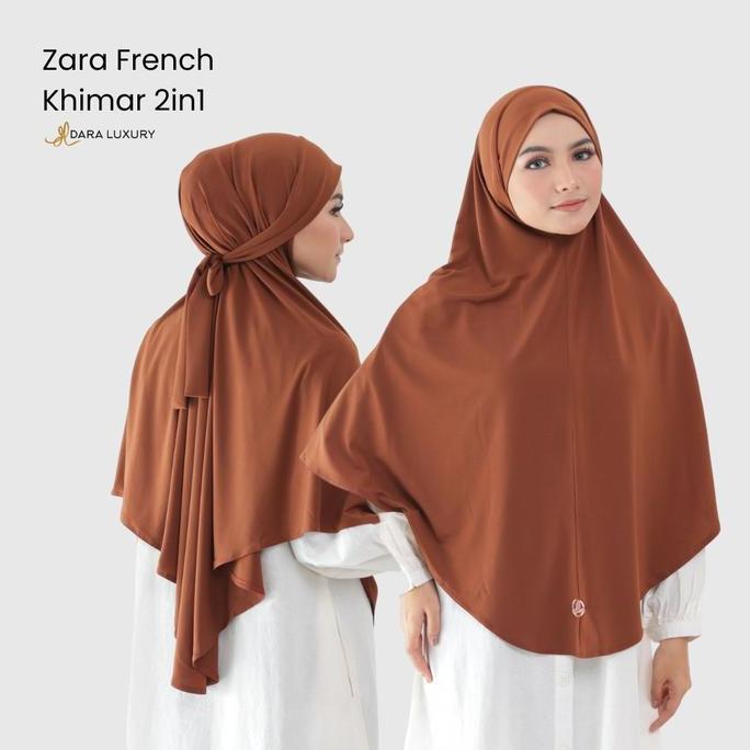 Dara Luxury | 2in1 | Hijab French Khimar 2in1 Jersey Premium