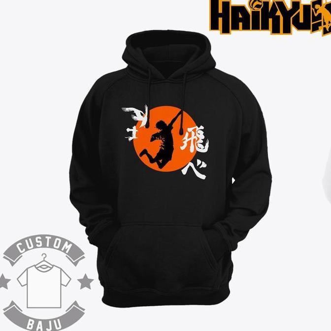 DR111 - Sweater Hoodie Fly High Hinata Shoyo Haikyuu 923