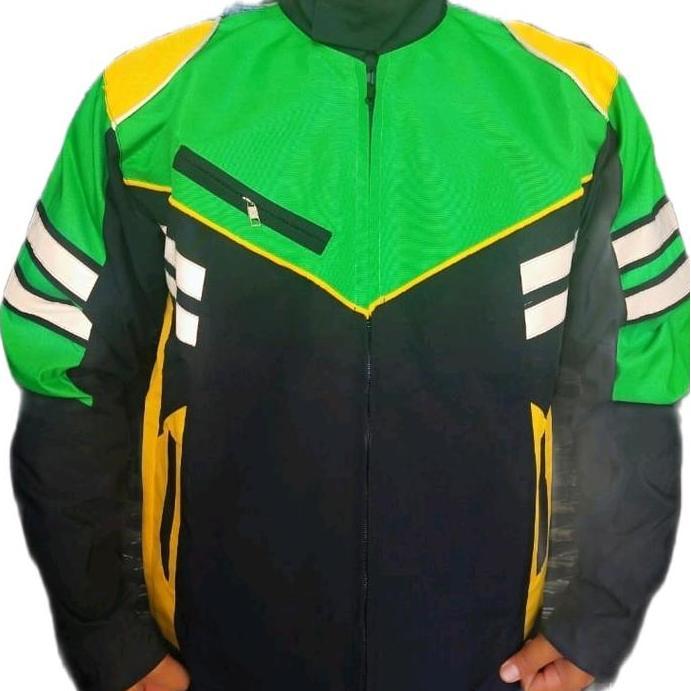 DF29 - jaket polosan hijau hitam kuning Katun Musim dingin Santai Slim-fitting Panjang Pria Cowok De