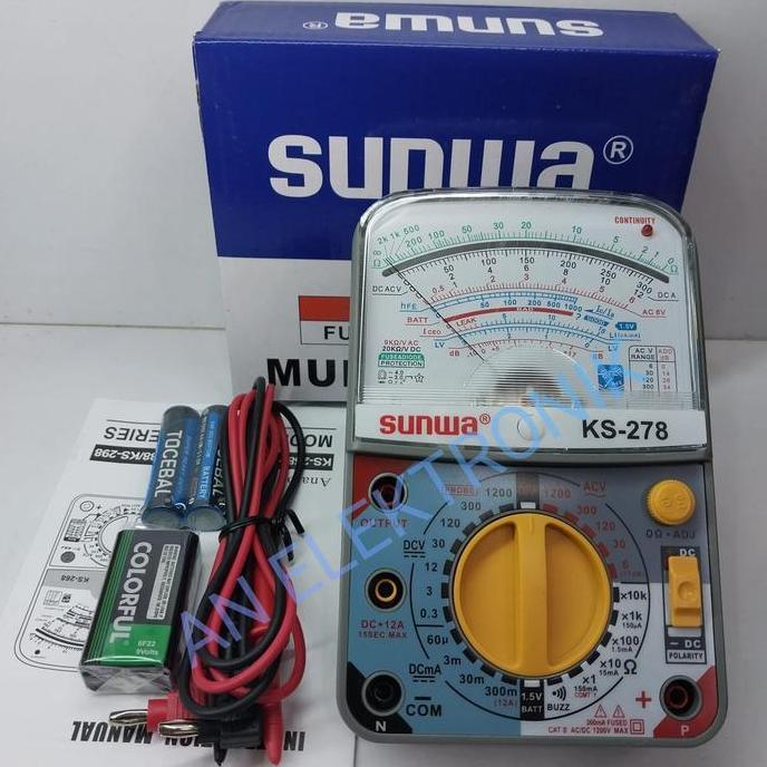 Multitester Analog SUNWA KS-278 Multitester Original