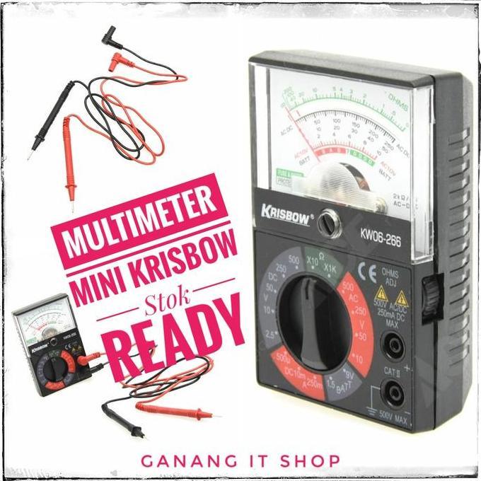 Multimeter Krisbow Mini Original AVO saku pocket Ampere Volt Ohm meter