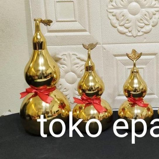 Holo / holo / Kendi / Labu - Kuningan - 4 / 5 / 7 / 8 / 10 / 12 inch Emas