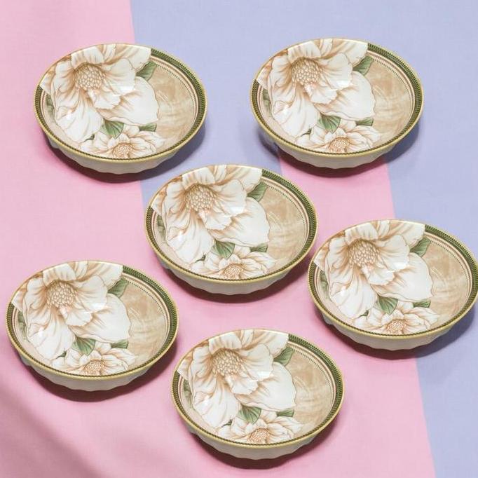 SET isi 6 Tempat Saus Keramik Cantik Astetik Promo Setengah Lusin piring mangkok PM