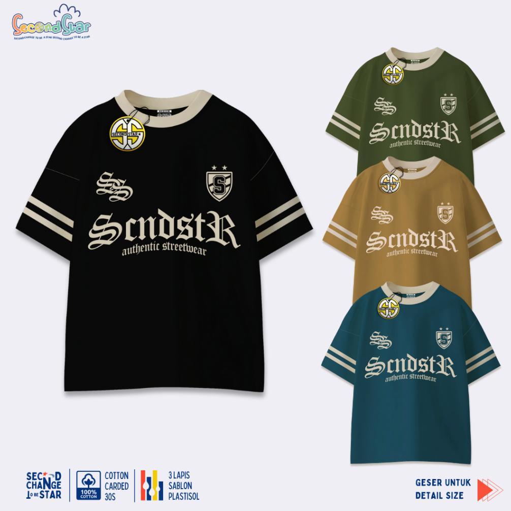 Second Star Atasan Kaos Anak Laki Laki Perempuan Varsity Tee Baseball 1-12 Tahun - SSA150