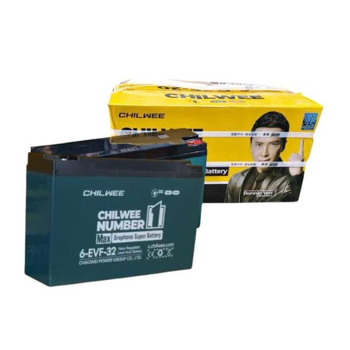 Aki Selis Baterai Bajaj Selis CHILWEE 12V 32Ah Aki Sepeda Listrik Batre Aki Motor Listrik 12 Volt 32