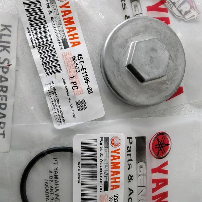 COVER CYLINDER HEAD Tutup Klep Dan karet Oring Yamaha NOUVO MIO Sporty Smile  FINO SOUL Karbu VEGA  